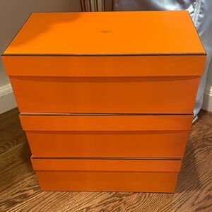 Hermes Shoe Box set of 3 - loafer size